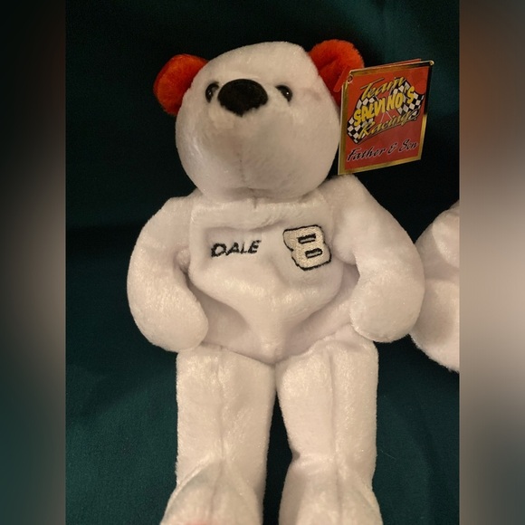 NWT Vintage 2000 Dale Earnhardt and Dale Jr. Plush Bears - Picture 2 of 5